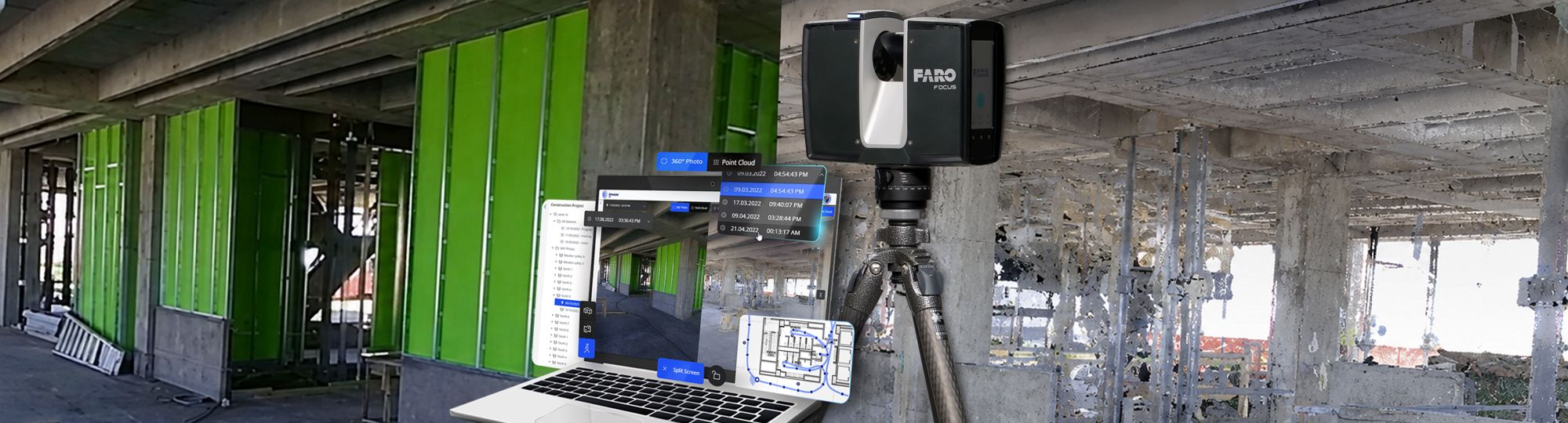 article FARO Focus laser scanner and Sphere XG alignment